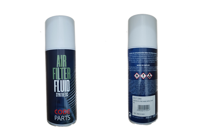 ACEITE CODE FILTRO  SPRAY 400 ML.